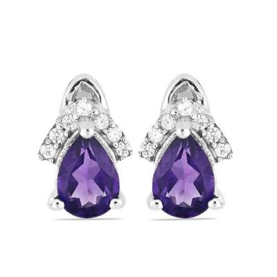 BUY 925 SILVER LONDON TOPAZ GEMSTONE CLASSIC EARRINGS